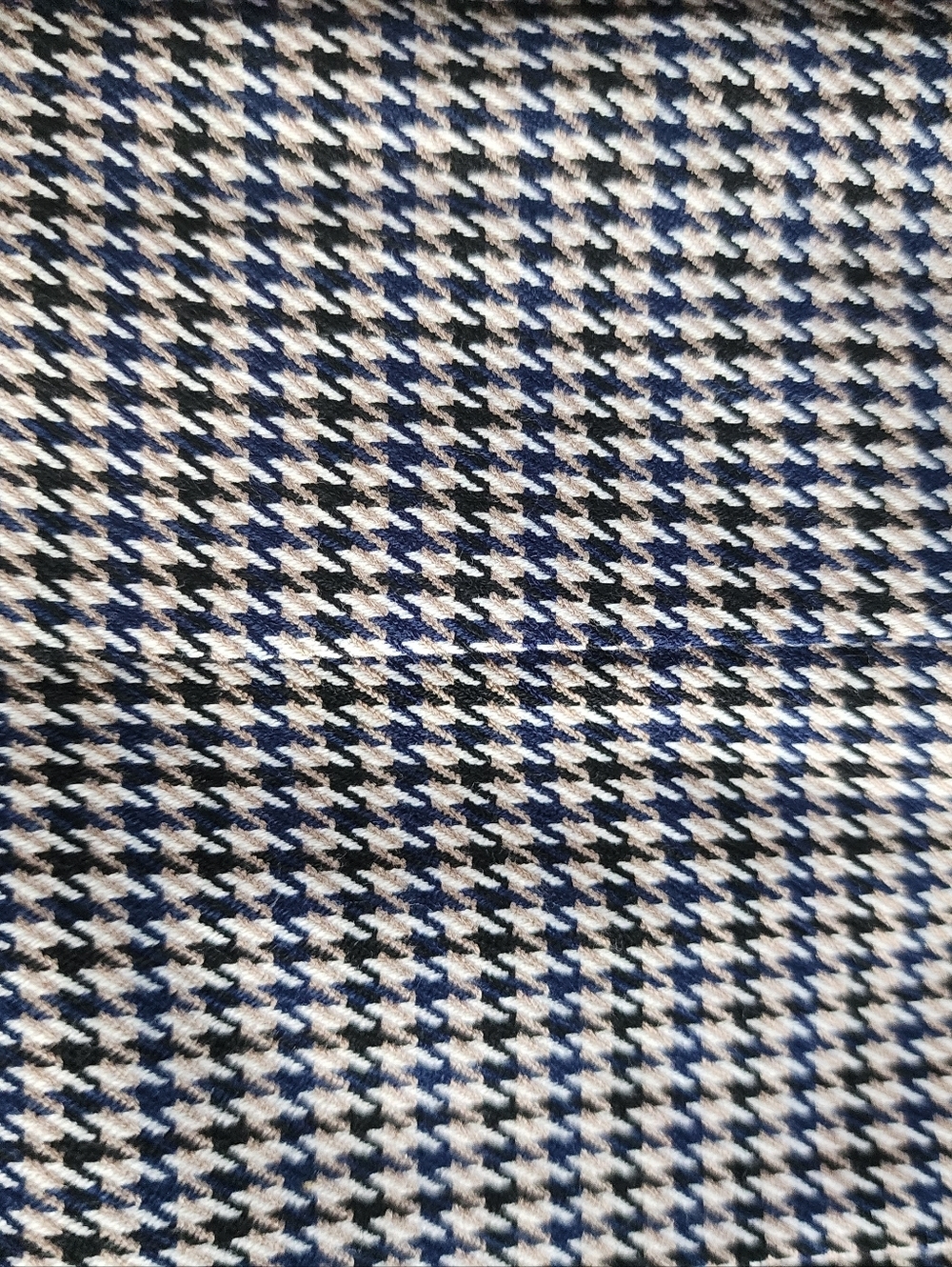 Mango Black & White Pleated Houndstooth Mini Skirt - Picture 2 of 3